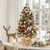 3FT Tabletop Christmas Tree, Pre-Lit Artificial Christmas Tree with 78 Led Lights - 2 of 4