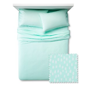 Twin Mini Dots Sheet Set - Pillowfort , Crystalized Green