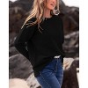 Fall Sweaters for Women 2025 Casual Long Sleeve Sweater Striped Loose Fit Pullover Tops - 2 of 4