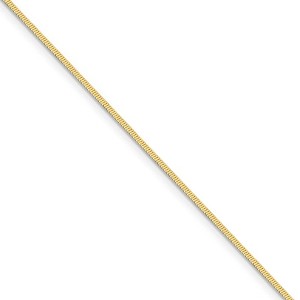 Black Bow Jewelry 1.4mm, 14 Karat Yellow Gold, Octagonal Snake Chain - 20 inch - 1 of 4