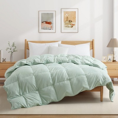 Peace Nest Lightweight White Feather Down Fluffy Comforter Duvet Insert