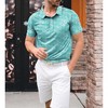 HAPPY BAY Mens Golf Shirts Polo Men Shirt Short Sleeve Dri Fit Polos Men's Moisture Wicking Collar Dress Summer T-Shirts for Men - 2 of 4
