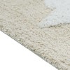 HomeRoots 32" White And Beige Cotton Clouds and Stars Youthful Bath Rug - 4 of 4