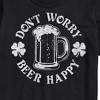 Men's - Instant Message - Don't Worry Beer Happy Short Sleeve Graphic T-Shirt - 2 of 4