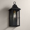 John Timberland Sunderland Vintage Wall Light Sconce Black Hardwire 6 1/4" Fixture Clear Glass for Bedroom Bathroom Vanity Reading Living Room Hallway - 2 of 4