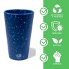 Silipint: Silicone Pint Glasses: 2 Pack Speckled Blue - 16oz Unbreakable Cups - 3 of 4