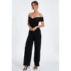 QUIZ Women's Bardot Scuba Crepe Jumpsuit With Satin Trim - 3 of 4