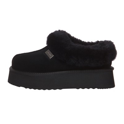 Women Leather Slippers - Topknot