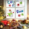 Northlight 22-Piece Red and Blue “Let it Snow” Gel Christmas Window Clings - 2 of 2
