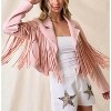 Women's Dutton Suede Fringe Motto Jackets - Saints & Hearts - 4 of 4