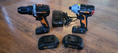 WORX Cordless 20V Drill and Impact Driver Combo Kit with Carry Case - tools  - by owner - sale - craigslist