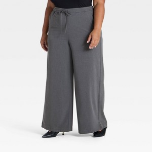 Women's Wide Leg Pull-On Pants - A New Day™ - 1 of 3