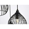 Elegant Lighting Sayer Collection Pendant D16.0 H23.1 Lt:3 Black Finish - 4 of 4
