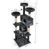 LAOTIES Multi-Level Cat Tree Tower for Indoor Cats,with Scratching Ball,Cushions,Ladder And Condos - 4 of 4