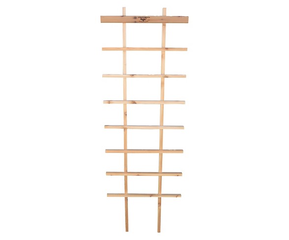72" Cedar Folding Trellis - Brown - Gronomics