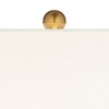 360 Lighting Starfire 30 1/2" Tall Large Modern End Table Lamp Gold Brass Finish Metal Single White Shade Living Room Bedroom Bedside Nightstand House - 3 of 4