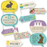 Big Dot of Happiness Funny Hippity Hoppity - Easter Party Photo Booth Props Kit - 10 Piece