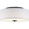 Progress Lighting Inspire Collection 1-Light LED Flush Mount, Graphite Finish, Fabric Shade - 2 of 4