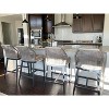 PURPLE LEAF Outdoor Counter Stools and Chairs (Set of 4) Rattan Barstools with Backrest and Footrest for Garden Pool, Includes Cushions - 3 of 4