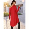 Seta T Women's One Shoulder Long Sleeve High Low Asymmetrical Hem Tunic Blouse - 4 of 4