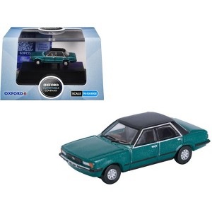 Ford Cortina Mk5 RHD (Right Hand Drive) Cosmos Blue Metallic with Black Top 1/148 (N) Scale Diecast Model Car by Oxford Diecast - 1 of 4