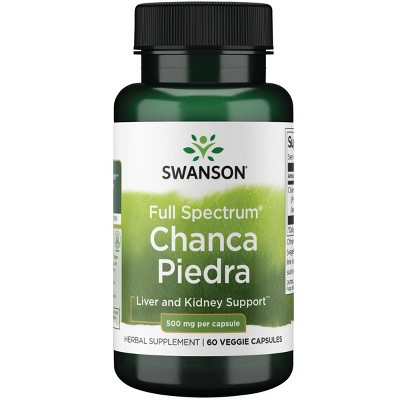Swanson Full Spectrum Chanca Piedra 500 mg 60 Veg Capsules.
