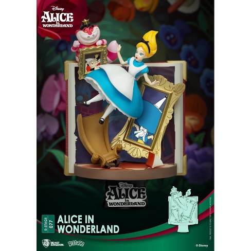 Disney Diorama Alice e Stregatto nel Libro delle Storie - Story Book  Serier16 cm - Standard - DStage - Pidak Shop Srls