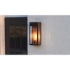 Maren 1-Light Matte Black Outdoor Wall Lantern - 3 of 4