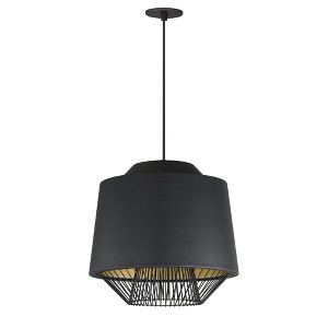 ET2 Lighting Phoenix 1 - Light Pendant in  Black/Gold - 1 of 3