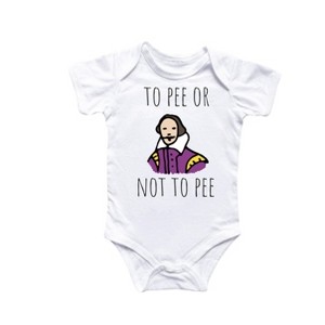 Shakespeare Literature English - Baby Boy Girl Clothes Infant Onesie® Funny Cute Newborn GS1 - 1 of 1
