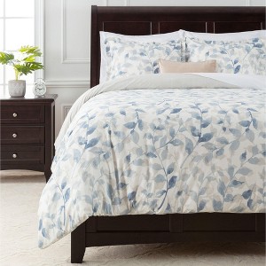 Chanasya Layered Leaf Duvet Cover Set - 3-Piece Set - 1 of 4