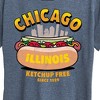 Women's - Instant Message - Chicago Hot Dog Skyline Short Sleeve Graphic T-Shirt - 2 of 4