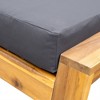 CAVINAS Outdoor Chairs Set with Coffee Table and Footstool, Acacia Wood Patio Table and Chairs Set, Modern Outdoor Couch Set for Backyard - 3 of 4