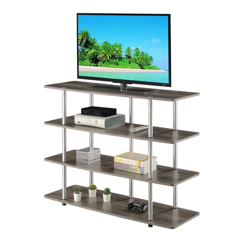 Designs2Go XL Highboy 4 Tier TV Stand for TVs up to 55" - Breighton Home, 2 of 5