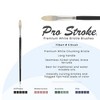 Creative Mark Pro Stroke Premium White Chungking Hog Bristle Artist Paint Brush - Filbert - Natural Bristle Brush w/ Great Control Suitable for Oils, - 2 of 4