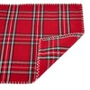 14" X 20" Plaid Whipstitch Placemat Set of 4 pc Red - SARO Lifestyle - 2 of 3