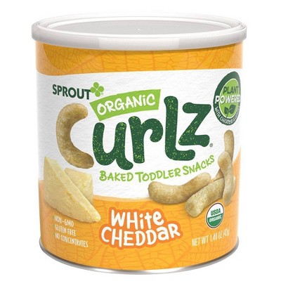 Sprout Foods Organic White Cheddar Curlz Toddler Snacks - 1.48oz