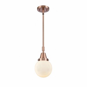 Beacon - 1 Light Stem Hung Mini Pendant In Industrial Style-10.63 Inches Tall and 6 Inches Wide - 1 of 1