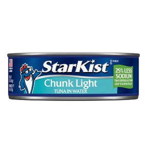 Starkist Chunk Light Tuna in Water 25% Less Sodium - 1 of 4