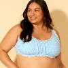 Women's Gingham Seersucker Ruffle Bralette Bikini Top - Wild Fable™ - 3 of 3