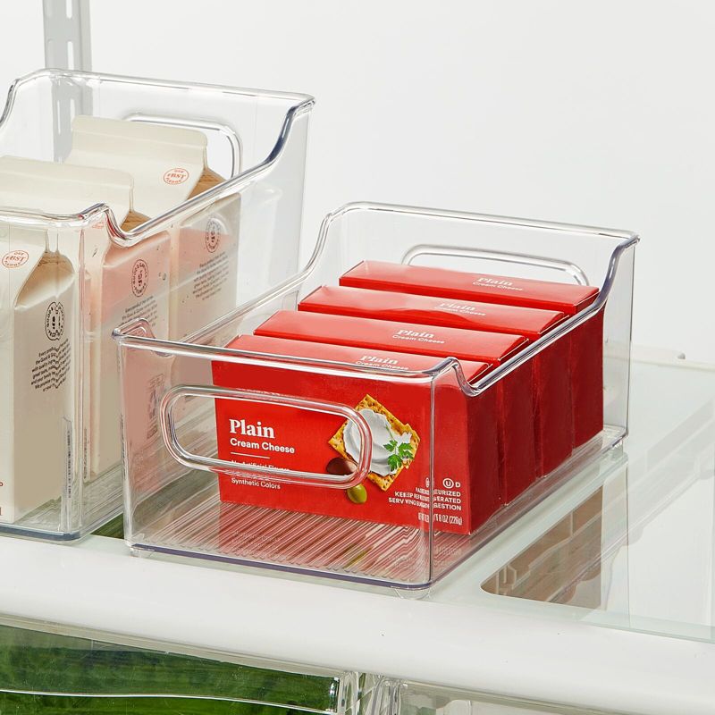 mDesign Kitchen Plastic Storage Organizer Bin, Open Dip Front and Handles, 2 of 8