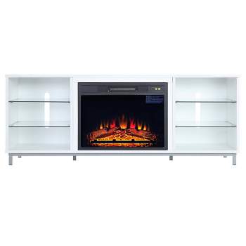 Brighton Fireplace TV Stand for TVs up to 56" - Manhattan Comfort