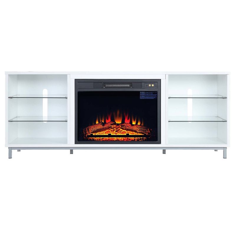 Brighton Fireplace TV Stand for TVs up to 56" - Manhattan Comfort, 1 of 12