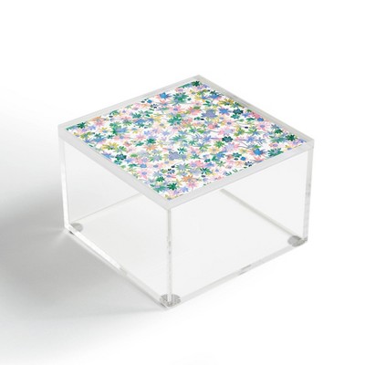 Ninola Design Daisies Spring Bloom 4" x 4" Acrylic Box - Deny Designs