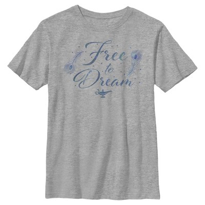 Boy's Aladdin Aladdin Free to Dream Feather T-Shirt