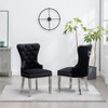 Ridstar Set of 2 Contemporary Accent Chair, Armless Chair For Living Room-Black - 2 of 4