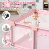 Skirfy Baby Playpen, 50 x 50 in, Non-Slip Base, Soft Mesh Sides, 2 Pull-up Rings, Carry Bag - 4 of 4