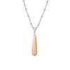 Clotth 15.74+1.96 inch Mysterious Water-Drop Shell Pendant Choker - Stainless Steel Plated with 18K Gold, Minimalist Luxury Necklace for Women - 2 of 4