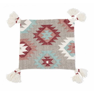 18"x18" Carlito Kilim Pillow Shell - Decor Therapy