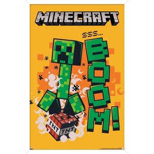 Trends International Minecraft - Creeper Boom Framed Wall Poster Prints - 1 of 4